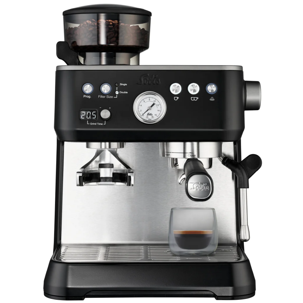 Solis 索利斯 Grind & Infuse Perfetta 半自動咖啡機 (黑色)